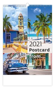 Kalendář nástěnný 2021 - Postcard from....