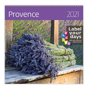 Kalendář nástěnný 2021 Label your days - Provence