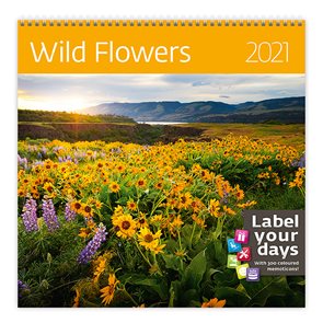 Kalendář nástěnný 2021 Label your days - Wild Flowers