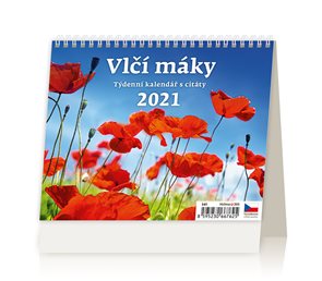 Kalendář stolní 2021 - Vlčí máky