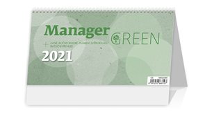 Kalendář stolní 2021 - Manager Green