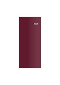 Diář 2021 kapesní - Torino měsíční - bordó/bordeaux red