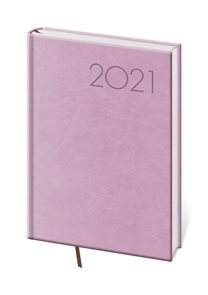 Diář 2021 týdenní A5 Print - růžová