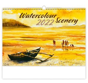 Kalendář nástěnný 2022 - Watercolour Scenery