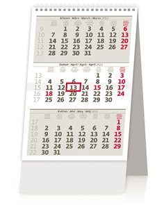 Kalendář stolní 2022 - MINI tříměsíční kalendář