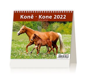 Kalendář stolní 2022 - MiniMax Koně/Kone
