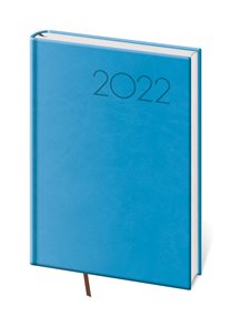 Diář 2022 týdenní A5 Print - světle modrá