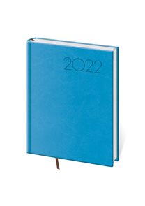 Diář 2022 denní B6 Print - světle modrá
