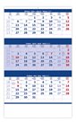 Kalendář nástěnný 2023 - Tříměsíční modrý