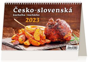 Kalendář stolní 2023 - Česko-slovenská kuchařka/kuchárka