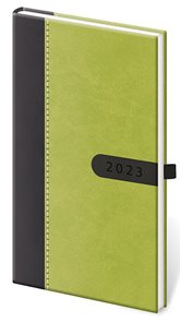 Di&#225;ř 2023 t&#253;denn&#237; kapesn&#237; Bora - zeleno/čern&#225;