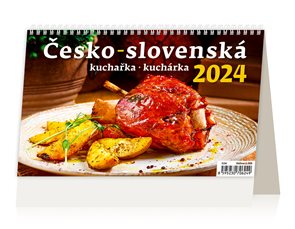 Kalendář stolní 2024 - Česko-slovenská kuchařka/kuchárka