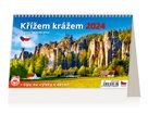 Kalendář stolní 2024 - Křížem krážem Českou republikou