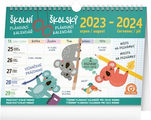 Školní plánovací kalendář 2023/2024 s háčkem, 30 × 21 cm