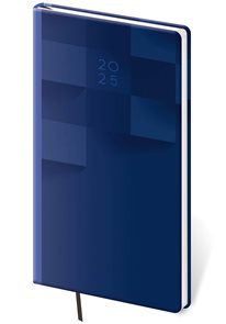 Diář 2025 týdenní kapesní Vario - blue design