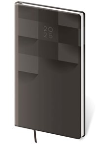 Diář 2025 týdenní kapesní Vario - grey design