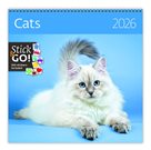 Kalendář nástěnný 2026 Label your days - Cats