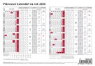 Kalendář stolní 2026 - Plánovací karta 