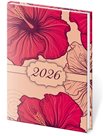 Diář 2026 týdenní kapesní A7 Vario Lyra - Hibiscus