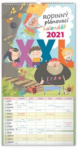 Rodinný plánovací kalendář 2021 nástěnný XXL