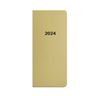 Oxybag Diář 2024 PVC kapesní měsíční - Metallic zlatá