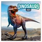 Kalendář nástěnný 2023 poznámkový, 30 × 30 cm - Dinosauři