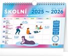 Školní plánovací kalendář 2025/2026 s háčkem, 30 × 21 cm