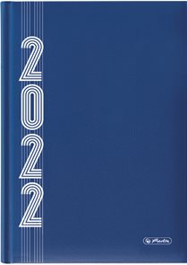 Herlitz Diář 2022 A5 denní - modrý