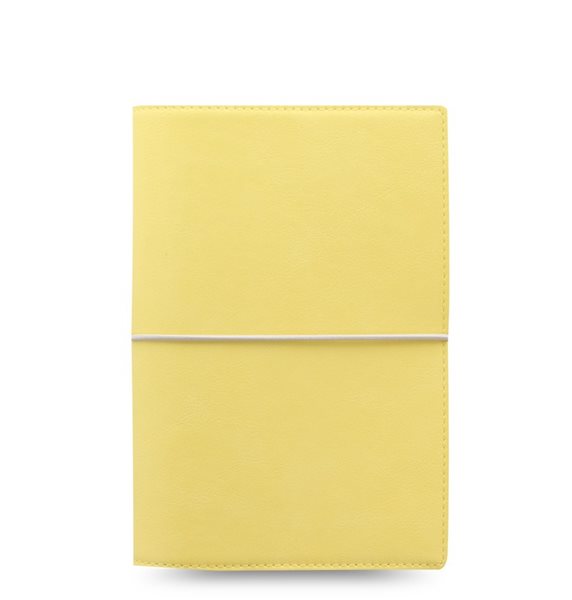 Filofax Kroužkový diář 2024 Domino Soft osobní - pastelově žlutý - 190 x 133 x 35 mm