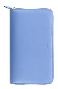 Filofax Kroužkový diář 2023 Saffiano osobní compact zip - sv.modrý