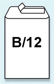 Levně Bublinková obálka samolepicí s páskou "B" 120 × 215 mm