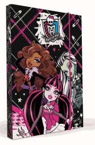 Karton PP Desky na sešity s boxem A4 - Monster High 2013