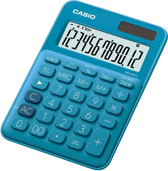 Levně Kalkulačka Casio MS 20 UC BU - modrá