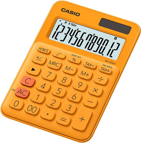 Levně Kalkulačka Casio MS 20 UC RG - oranžová