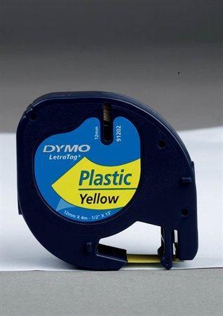 Levně Páska DYMO Letratag 12 mm × 4 m, žlutá, plast