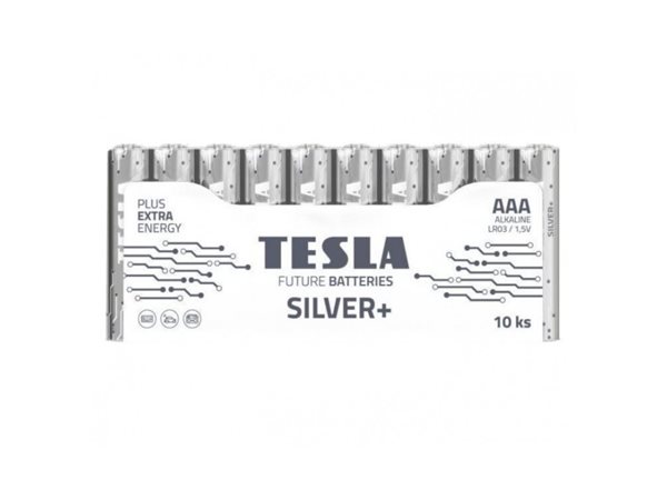 Levně Alkalická tužková baterie AAA Tesla SILVER+ 10 ks