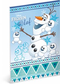 Skicák A4, 50 listů, nelinkovaný - Frozen Olaf