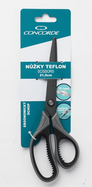 CONCORDE Kancelářské nůžky Teflon - 21,5 cm