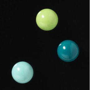 NAGA super silné magnety barevné 20 mm, 3 ks - tyrkys./sv.zelená/modrozelená