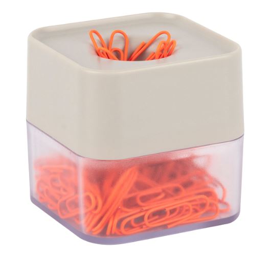 Zásobník na kancelářské sponky APLI NEON magnetický - mix barev