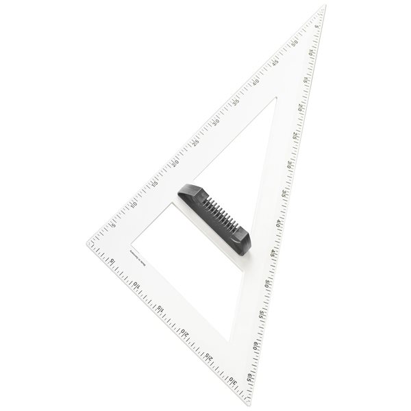 Magnetický tabulový trojúhelník WISSNER 30/60° 60 cm - bílý