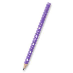 Grafitov&#225; tužka Faber-Castell trojhrann&#225; JUMBO HB - Unicorn - fialov&#225;