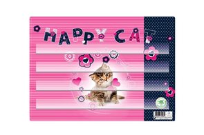 Podložka na sestavování slov - Happy Cats