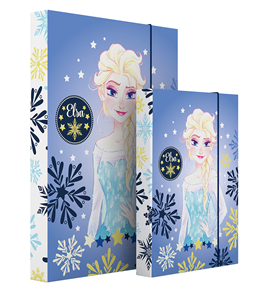 Desky na sešity s boxem A4 - Frozen - Elsa