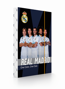 Desky na sešity s boxem A4 - Real Madrid