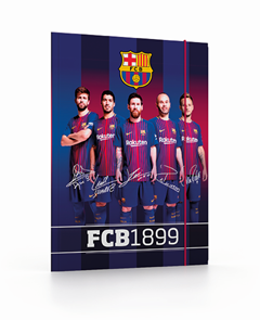 Desky s gumou A4 PP 3 klopy - FC Barcelona