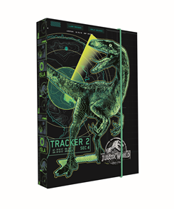 Desky na sešity s boxem A4 - Jurassic World/Jurský svět