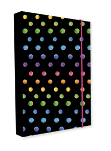 Desky na sešity s boxem A5 Jumbo - Dots colors