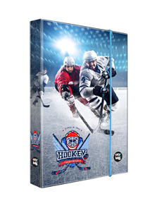 Desky na sešity s boxem A4 - Hokej