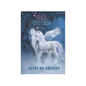 Desky na abecedu - Hello unicorns